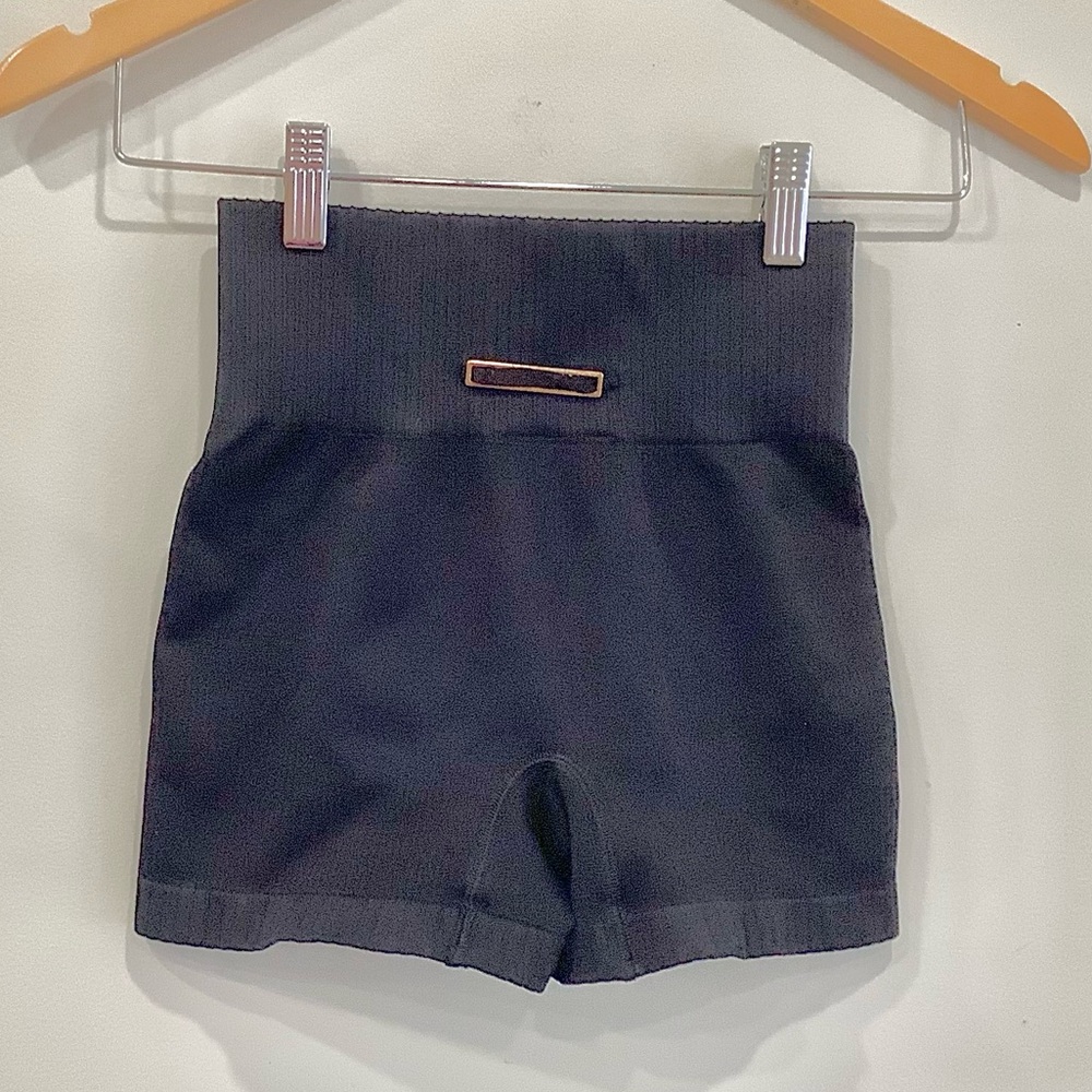 Black High-Waisted Women's Shorts